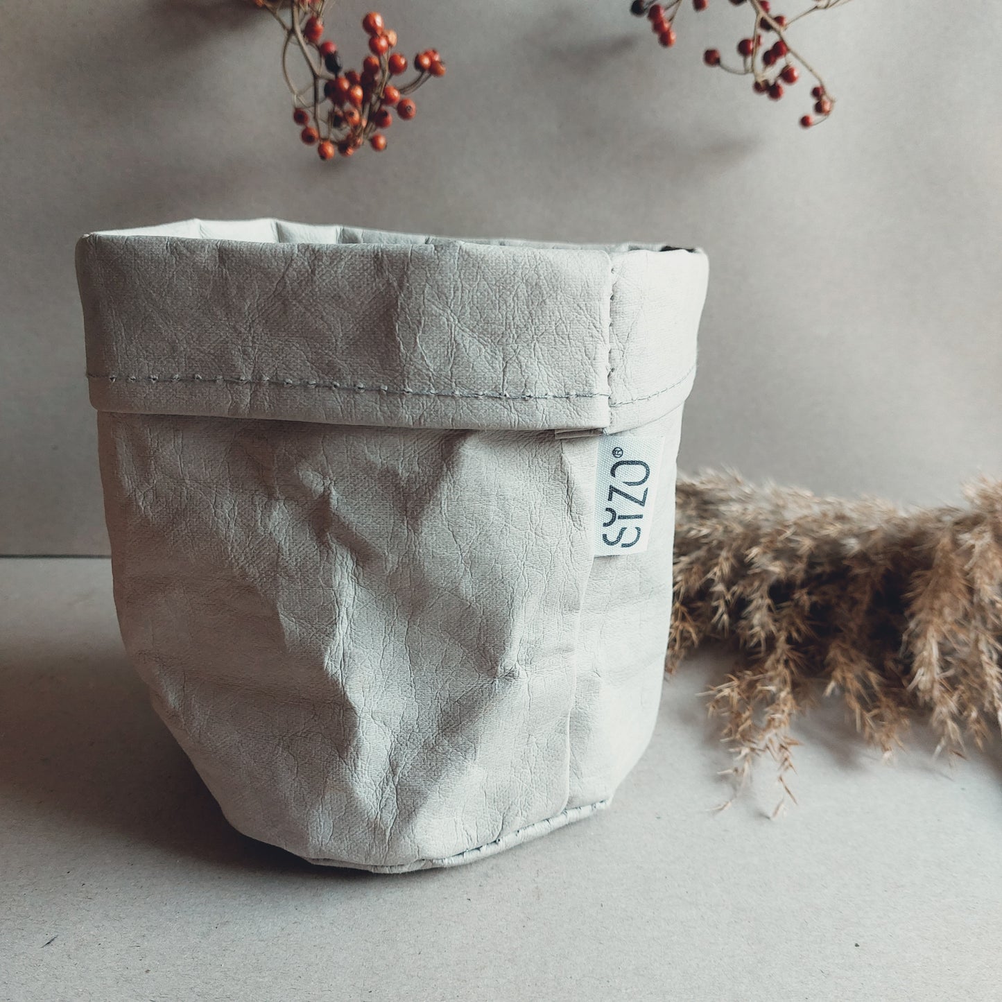 Paper bag plantzak opberg zak sizo landelijk industrieel grijs