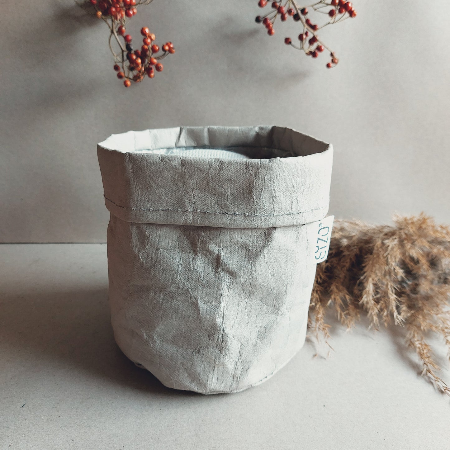 Paper bag plantzak opberg zak sizo landelijk industrieel grijs