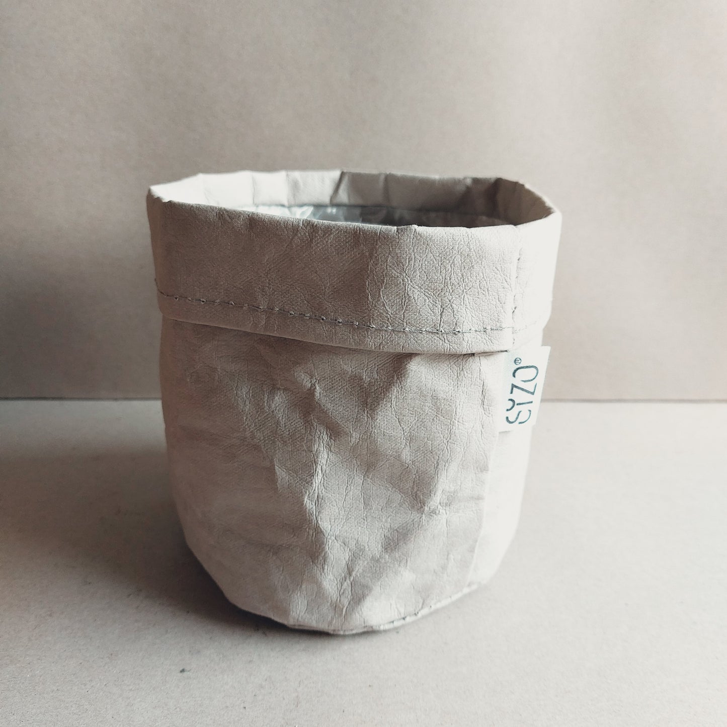 Paper bag plantzak opberg zak sizo landelijk industrieel grijs