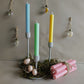 Dinerkaars pastel blauw
