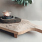Houten serveerplank op pootjes