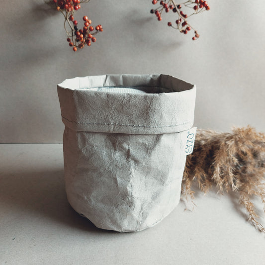 Paper bag plantzak opberg zak sizo landelijk industrieel grijs