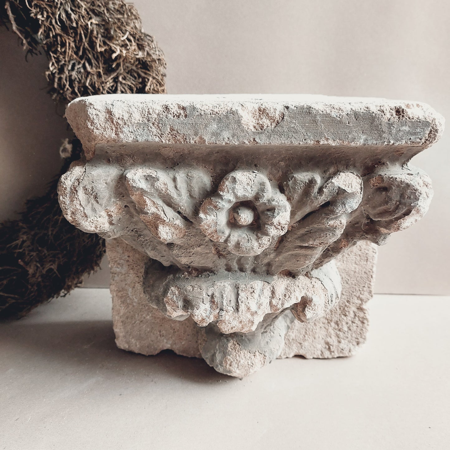Stenen ornament beton console grijs landelijk 1