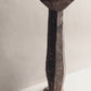 stoere landelijke houten kandelaar kandelaars ornament baluster oud (rechts)