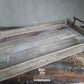Stoere houten dienblad serveertray