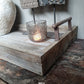 Stoere houten dienblad serveertray